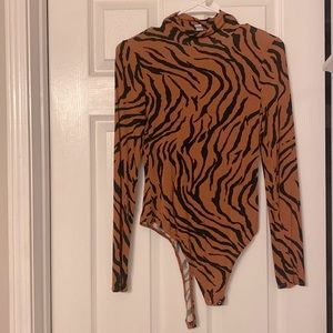 Medium tiger print bodysuit